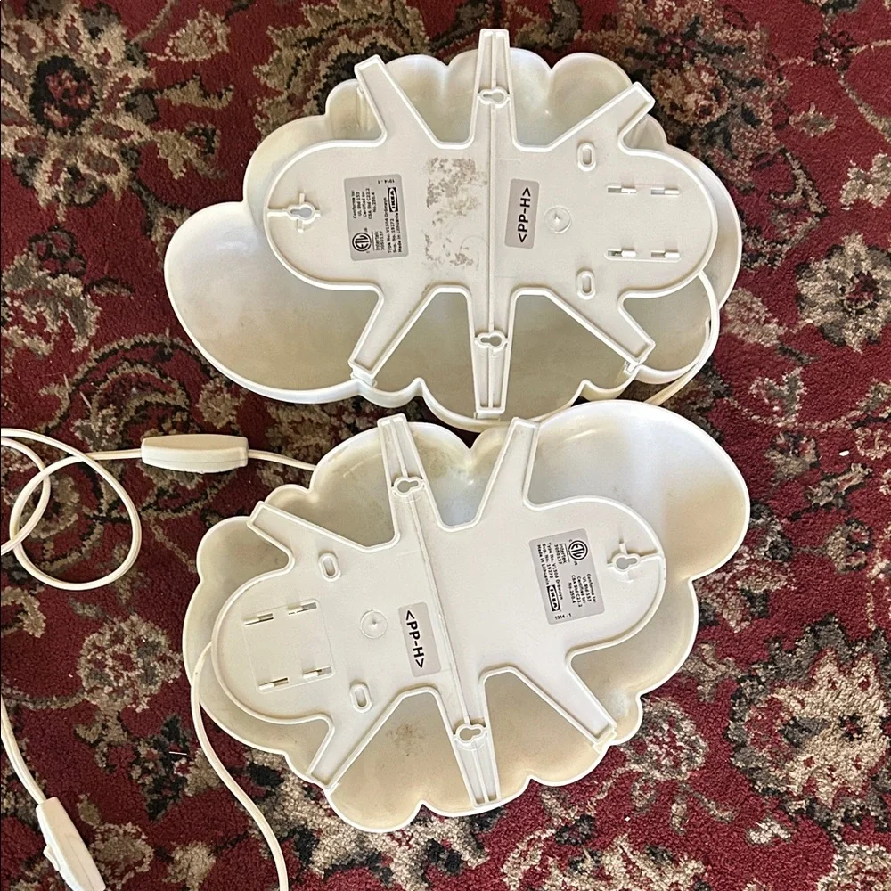IKEA White Cloud Night Light Pair BUNDLE